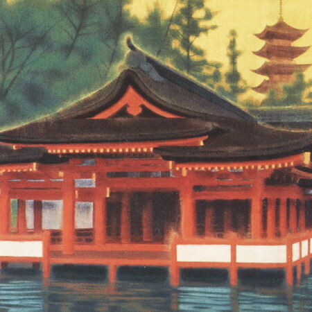 楽天市場】平山郁夫 絵画 光燿厳島 送料無料 【複製】【美術印刷