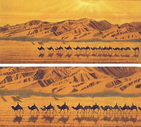 楽天市場】平山郁夫 絵画 絲綢之路天空（しちゅうのみちてんくう