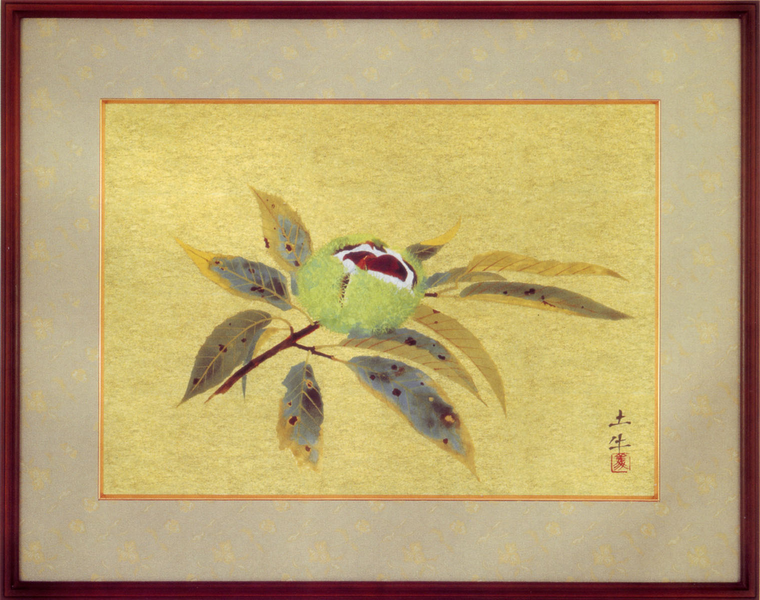 楽天市場】奥村土牛 絵画 栗 送料無料 【複製】【美術印刷】【巨匠