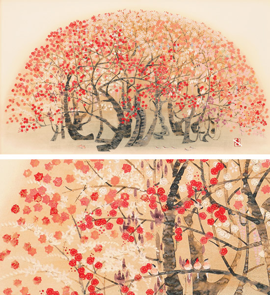 楽天市場】前田青邨 みやまの四季 -特別版- 送料無料 【複製】【美術