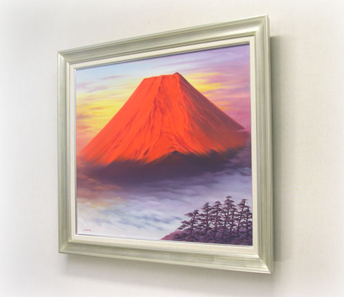 楽天市場】絵画 油絵 赤富士 F30号 （森田浩二） 送料無料 【肉筆