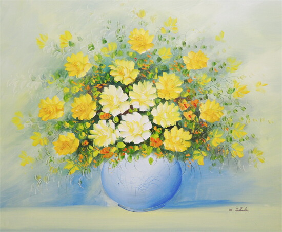 楽天市場】絵画 油絵 花のある風景 F20号 （高田美里） 送料無料