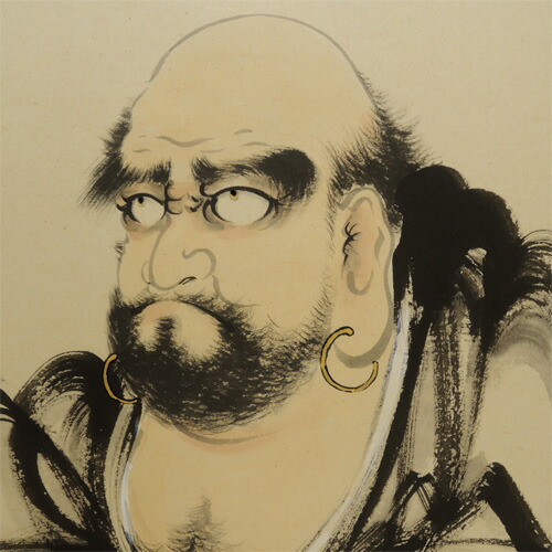 楽天市場】掛け軸 達磨 (桐山六郎) 送料無料 【掛軸】【一間床・半間床