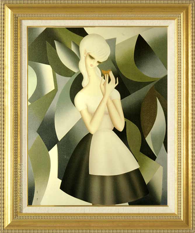 楽天市場】東郷青児 絵画 蝶 P10号 送料無料 【複製】【美術印刷