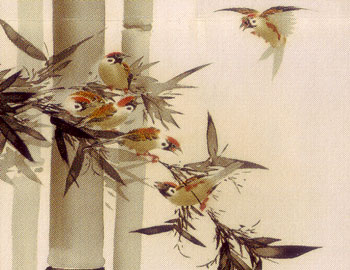 楽天市場】掛け軸 竹に雀 (田村竹世) 送料無料 掛軸 : 掛け軸・絵画の