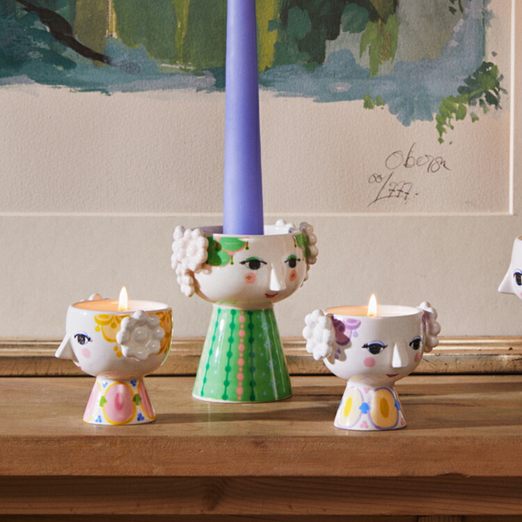 楽天市場】エヴァ ティーライトホルダー 2個セットイエロー ラベンダー