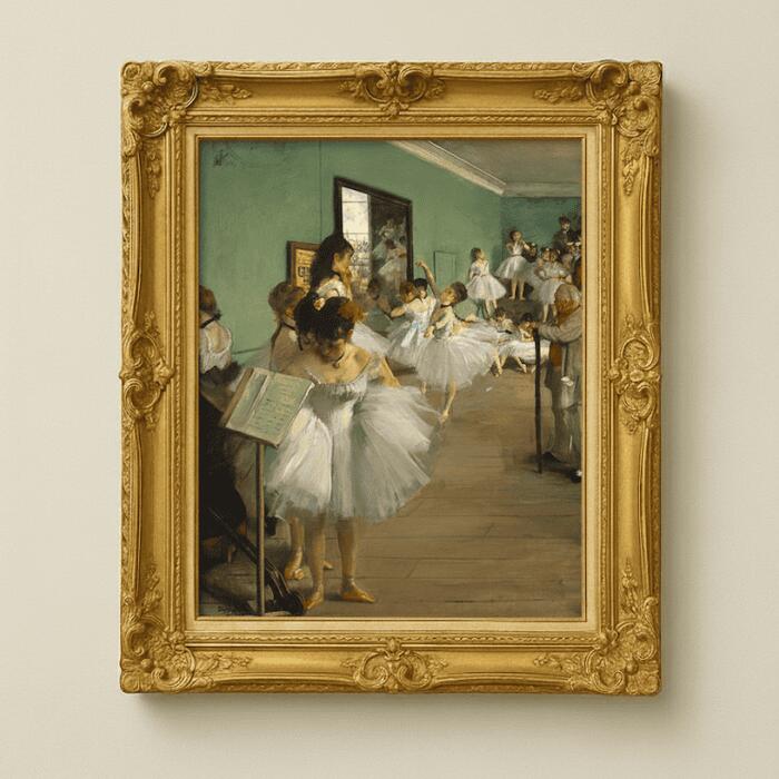 楽天市場】人気油彩画 ダンス教室（バレエの教室） エドガー・ドガ