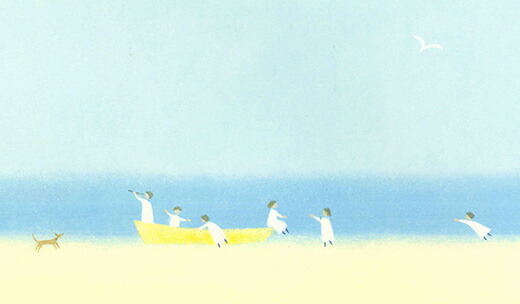 楽天市場】絵画 版画 葉祥明・Seaside Children インテリア : 絵画生活