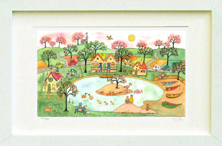 クリーブ　版画　村の結婚式 作家クリーブ 版画絵画 村の結婚式 - メルカリ