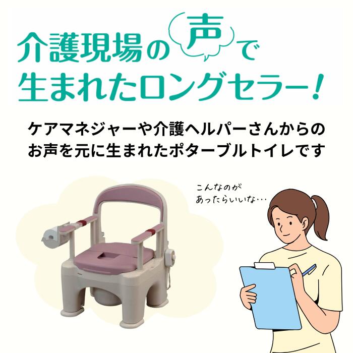 楽天市場】介護用ポータブルトイレ 座楽 ラフィーネ ソフト便座 PN