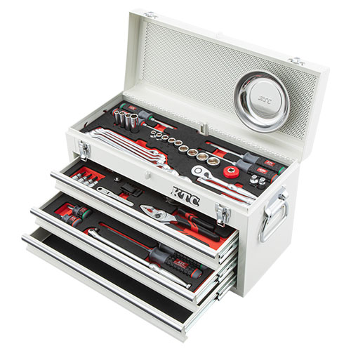 楽天市場】【限定カラー】 KTC 9.5sq. スタンダードセット 66点 3段3