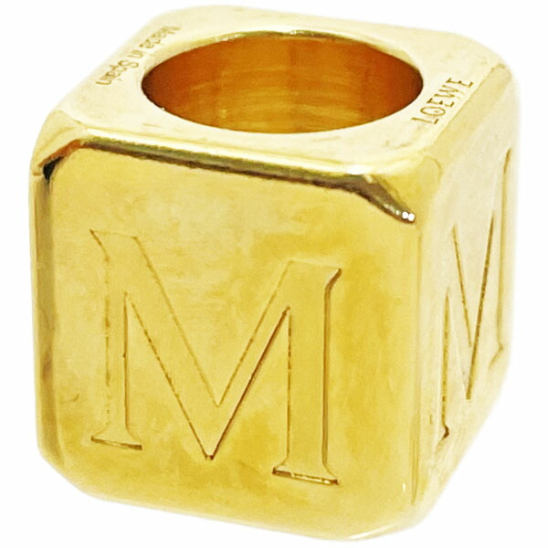 楽天市場】ロエベ チャーム M ダイス スモール メタル ゴールド 111.11