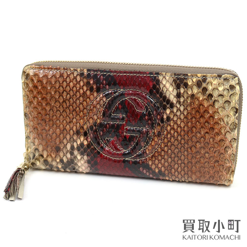 楽天市場】【未使用品】グッチ 【GUCCI】 ソーホー パイソンレザー