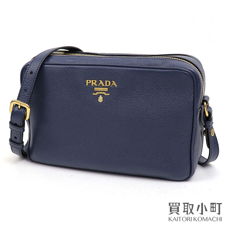 楽天市場】【美品】プラダ 【PRADA】メタルロゴ ショルダーバッグ