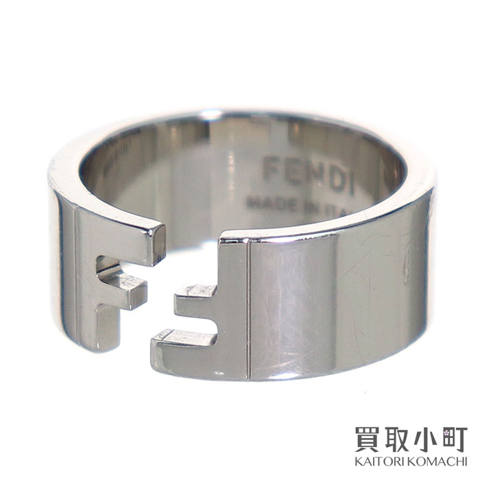 楽天市場】フェンディ【FENDI】FFモチーフ シルバーカラー リング S