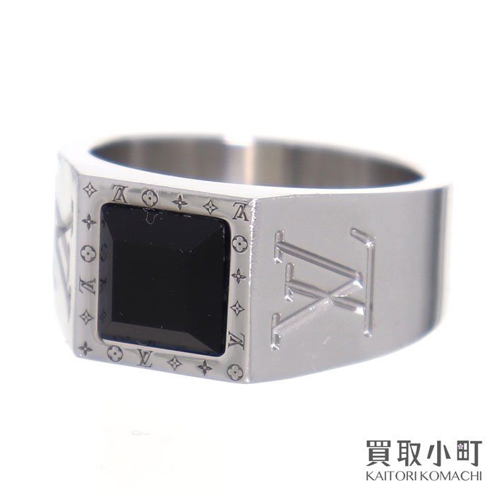 楽天市場】ルイヴィトン【LOUIS VUITTON】M00699 リング LV オニキス L