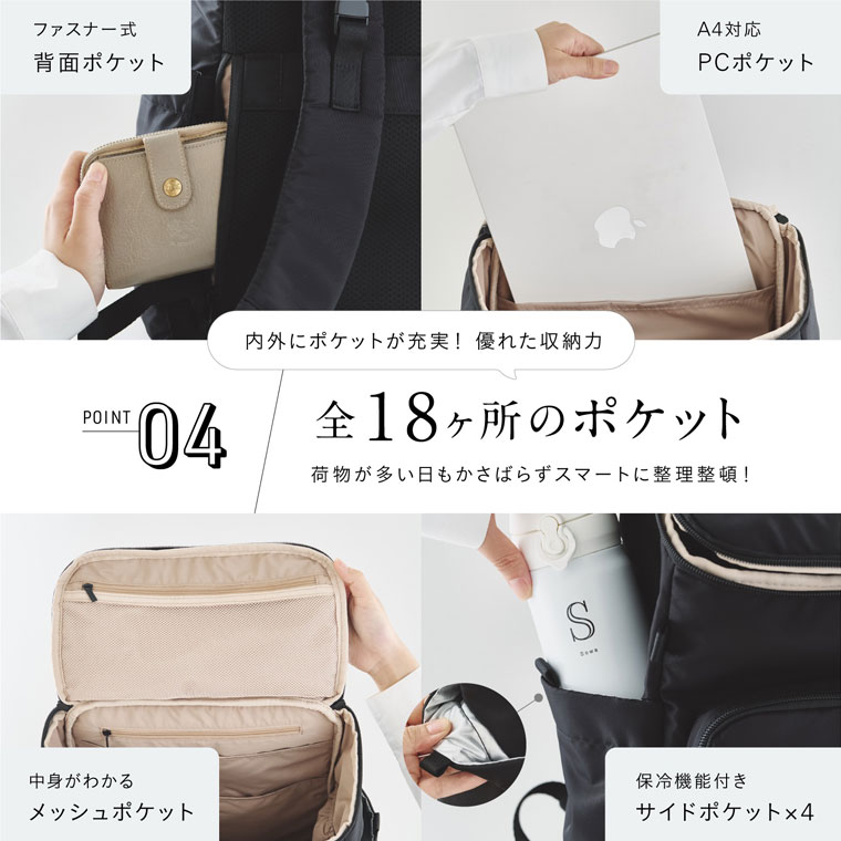 楽天市場】THEATHEA DUO マザーズリュック マザーズバッグ 3way バック