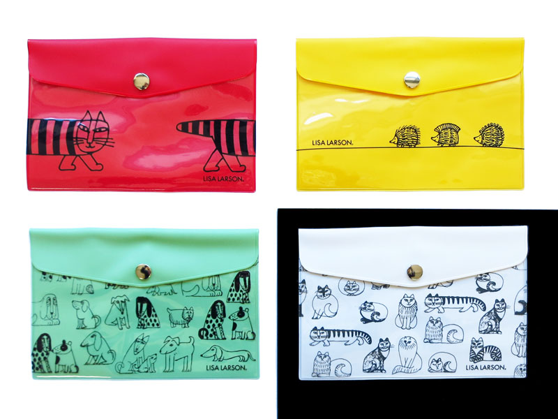 楽天市場】リサラーソンLisaLarson ビニールフラットケース A6 全4色