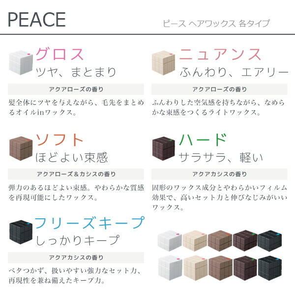 楽天市場】☆最大250円OFFクーポン配布☆アリミノ ピース ワックス 40g