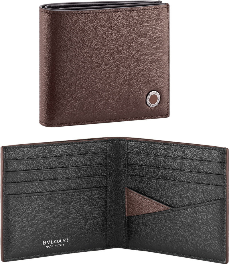 楽天市場】BVLGARI メンズ二つ折り財布アシンメトリーデザインカード