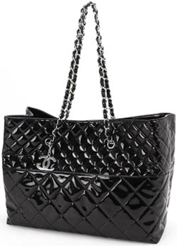 楽天市場】CHANEL シャネルキルティングエナメルチェーントートバッグ