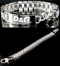 楽天市場】D&G ブレスレット ドルチェ＆ガッバーナシルバーロゴ