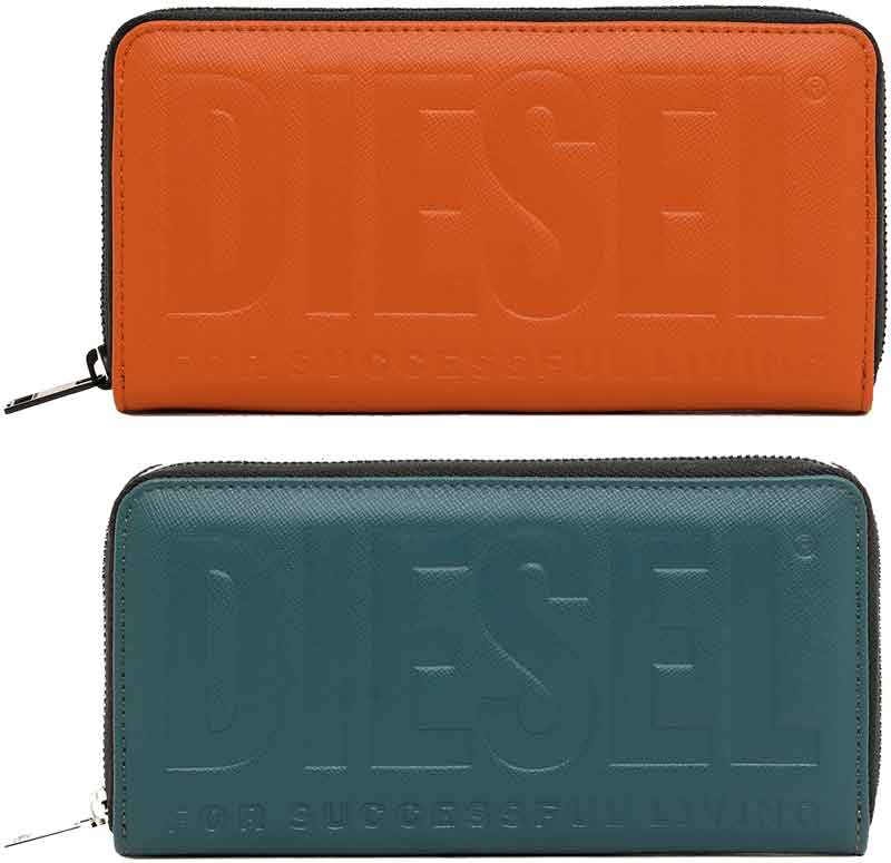 楽天市場】DIESEL ディーゼル 小銭入れ付きラウンドファスナー長財布