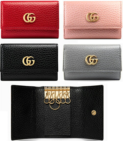楽天市場】GUCCI グッチ ミニGGロゴ6連キーケース 刻印ロゴGGプチマー