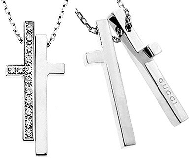 楽天市場】GUCCI グッチ ペンダントネックレスペアデザインレディース