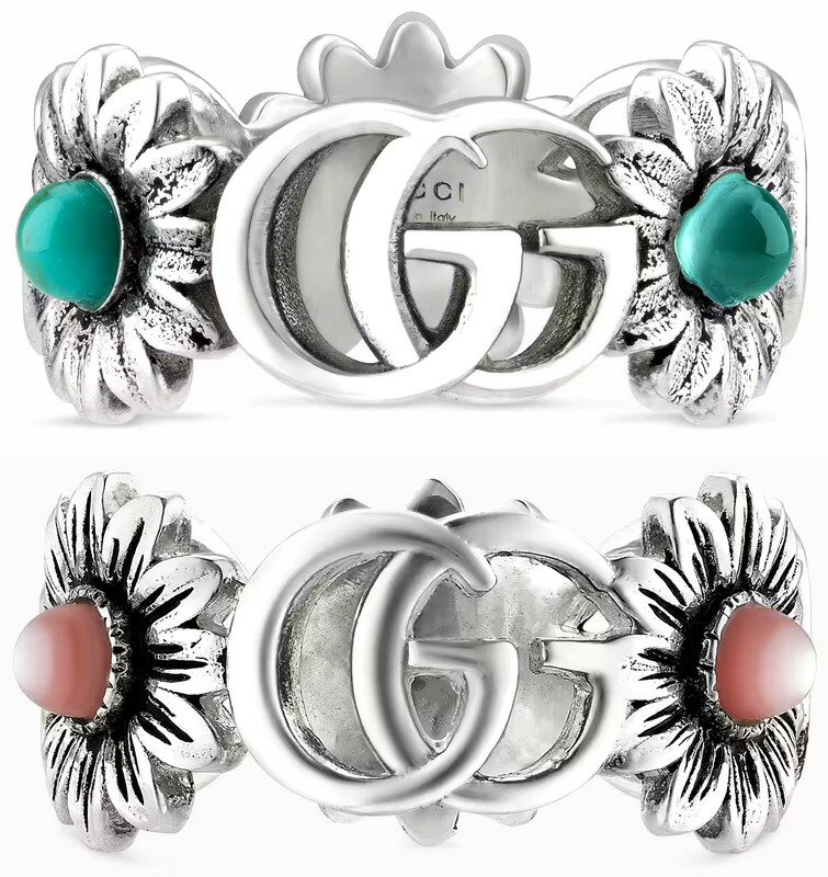 楽天市場】GUCCI グッチ レディースリングダブルGフラワー指輪インター