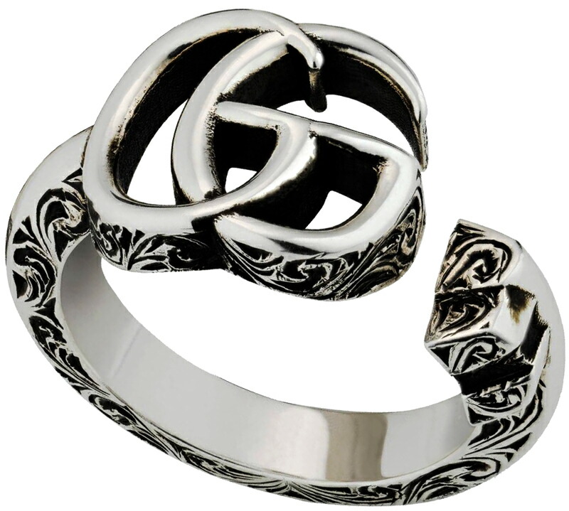 楽天市場】GUCCI グッチ 指輪ダブルGリング スターリングシルバー