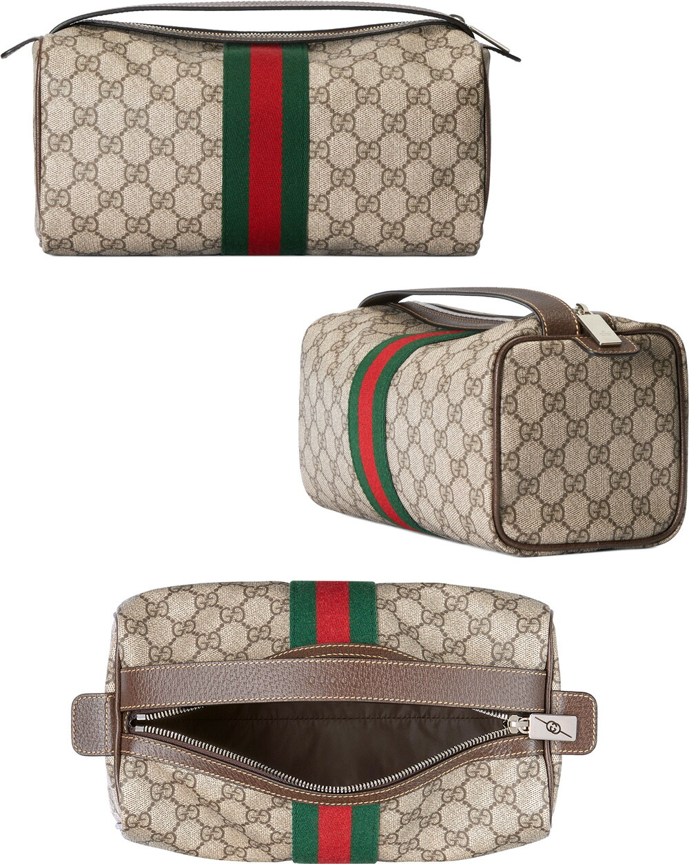 楽天市場】GUCCIグッチ ハンドル付き化粧ポーチ小物入れ コスメポーチ