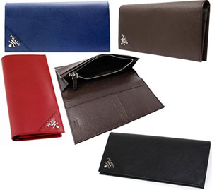 楽天市場】PRADA プラダ メンズ 小銭入れ付き2つ折り長財布