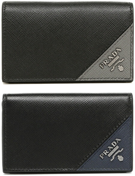 楽天市場】PRADA プラダ カードケーススラッシュメタルロゴト2つ折り