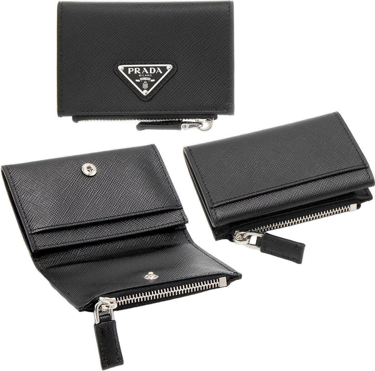 楽天市場】PRADA プラダ 小銭入れファスナーコインケース付き名刺入れ