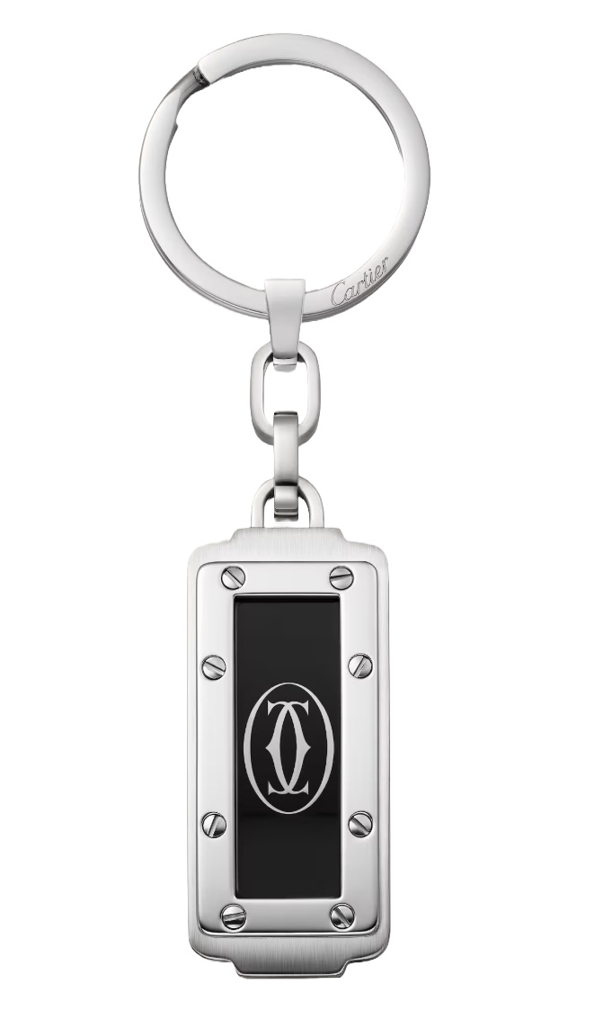 楽天市場】Cartier カルティエロゴ刻印キーリング スクエアエイトビス