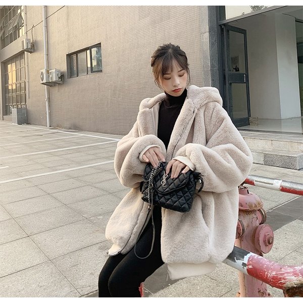 楽天市場】ファーコート レディース ボアブルゾン ボアジャケット