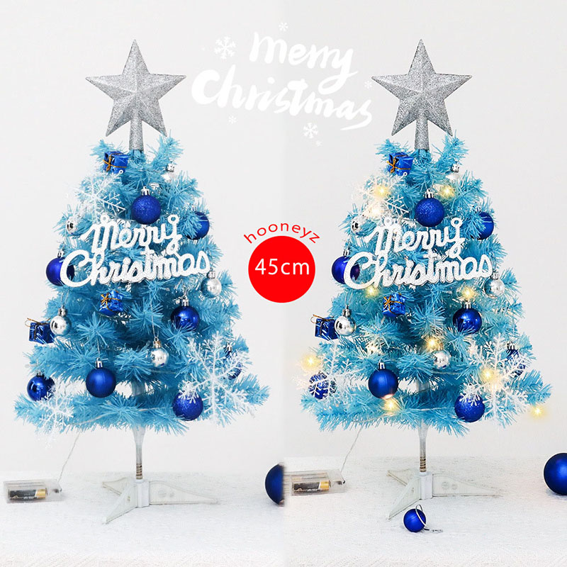 楽天市場】ブルー クリスマスツリー 卓上 45cm 北欧 小型 ミニツリー