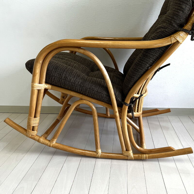 楽天市場】ラタンチェア ロッキング ハイバック リラックス チェア