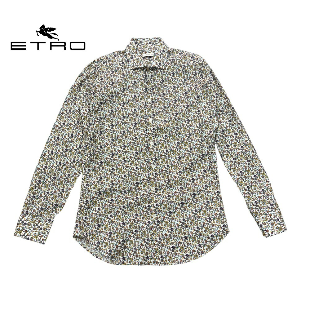 楽天市場】エトロ(ETROI) メンズ ペイズリー柄フラワーモチーフ シャツ
