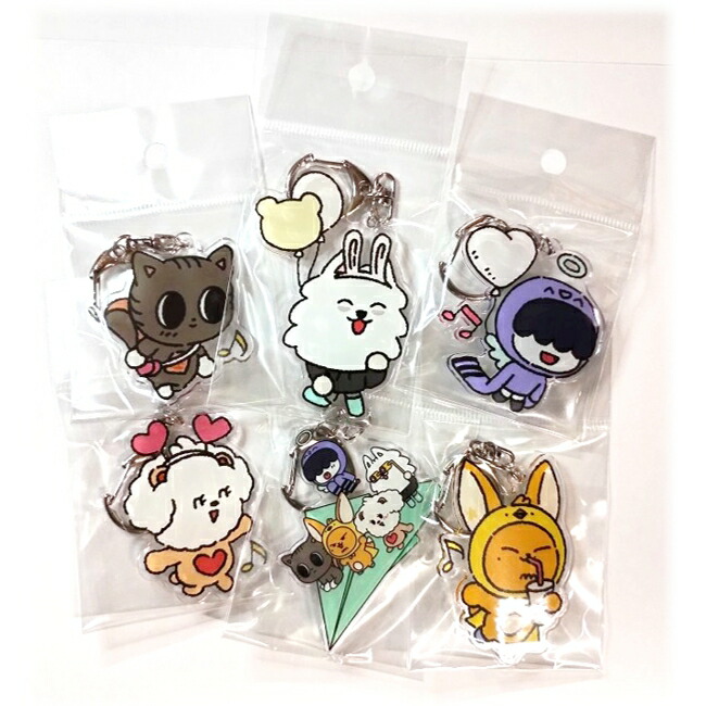 楽天市場】【おまけ付き】TXT キャラクターキーホルダー トゥモロー