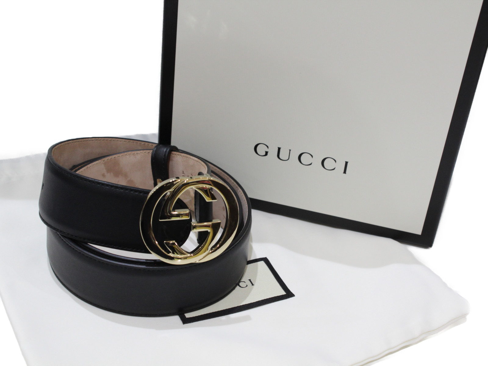楽天市場】GUCCI グッチ インターロッキングGバックル レザー ベルト