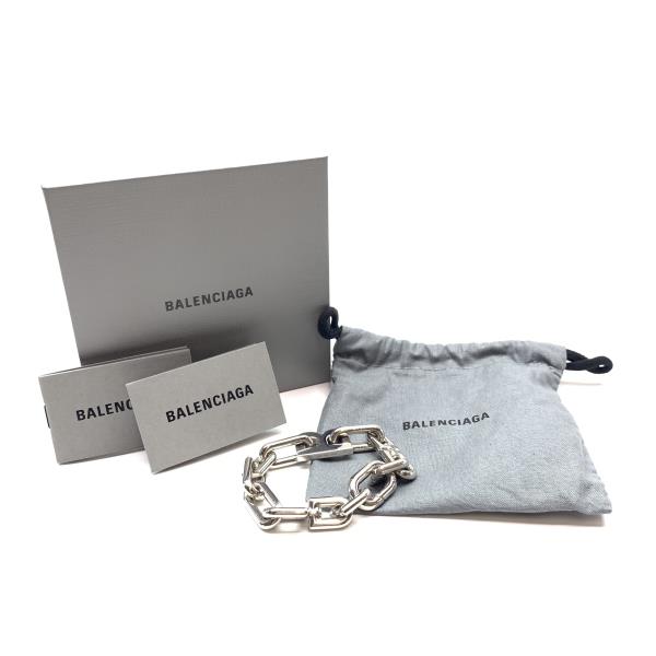 楽天市場】BALENCIAGA バレンシアガ B Chain スリム ブレスレット S