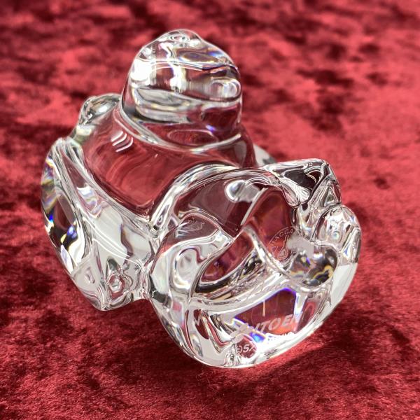 新品同様♡バカラ♡土佐犬♡犬 ドッグ ガラス彫刻 中型 クリスタル