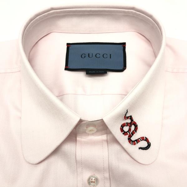 楽天市場】GUCCI グッチ カッターシャツ ピンク スネーク 蛇 へび ヘビ