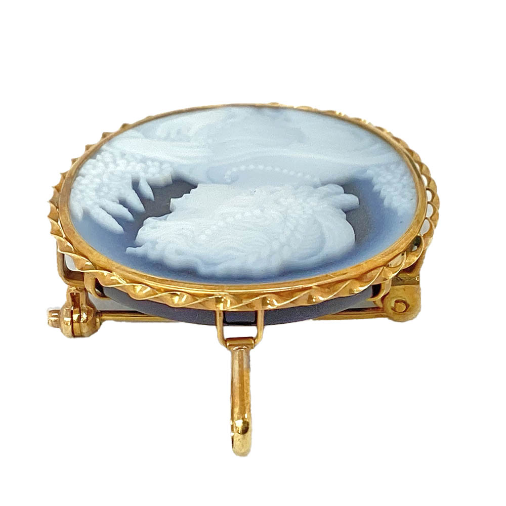 楽天市場】T【K18】カメオブローチ ペンダントトップ K18 総重量約10.8