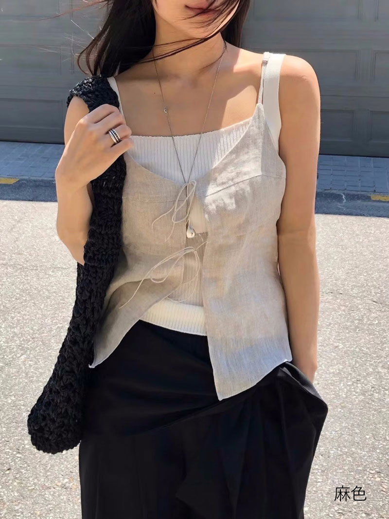 楽天市場】ビスチェ キャミソール ベスト レディース 前開き 春 夏 秋