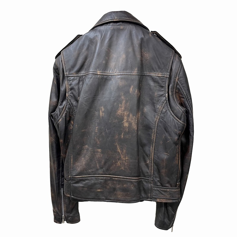 楽天市場】ラムレザー US ダブルライダースジャケット メンズ レザー