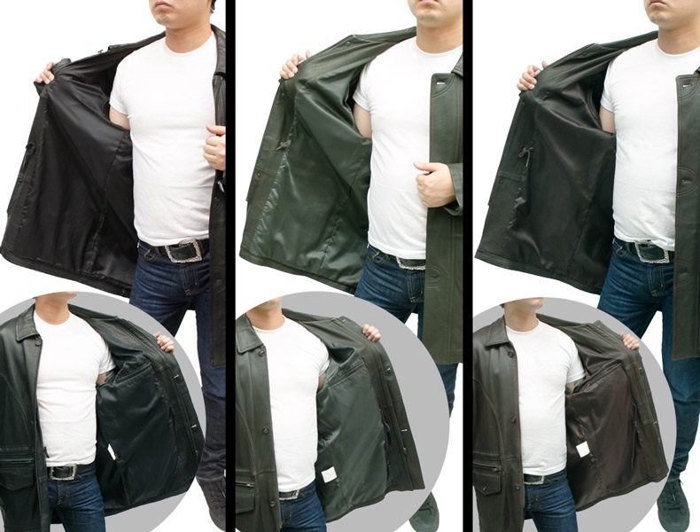 楽天市場】レザーコート メンズ ディアスキン レザーコート 鹿革レザー