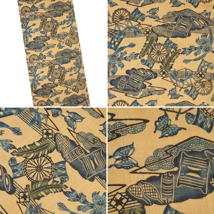 楽天市場】日本工芸会正会員 城間栄順本場琉球紅型芭蕉布 名古屋帯